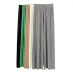 Loose Straight Casual Ice Silk Wide-leg Pants Women