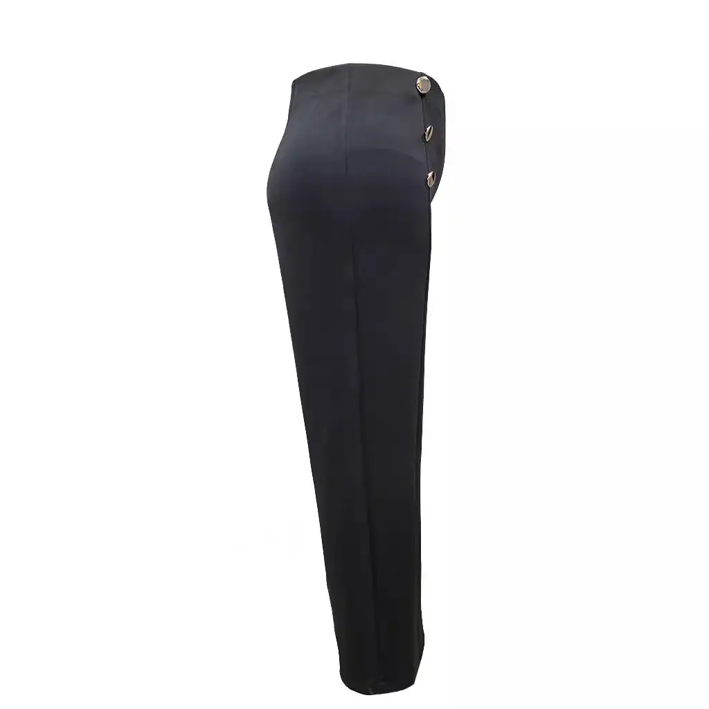 Plus Size Women's Casual Tight Straight-leg Trousers Plus Size Women's Casual Tight Straight-leg Trousers