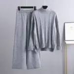 06c7fab0-4f0d-46fb-af58-5f602ed02c9c.webp High-end Mock Neck Sweater Wide-leg Pants Suit Women