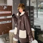 07446702-864a-4d1a-a3e5-8b29be3c1f72.webp Waist-Flattering PU Leather Coat Jacket with Fur Collar