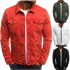 Casual Men Jacket Denim Button Shirt Casual Men Jacket Denim Button Shirt
