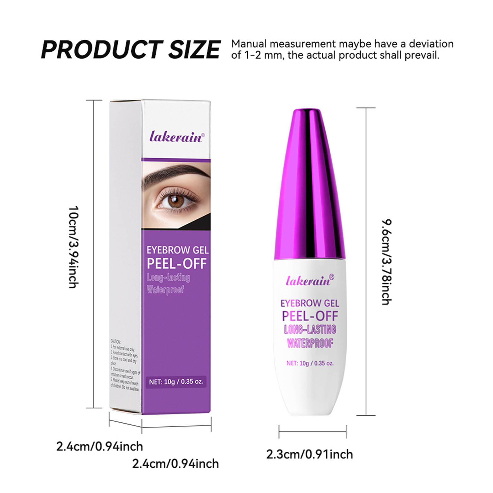 Waterproof Sweatproof Eyebrow Cream for Easy, Mess-Free Color
