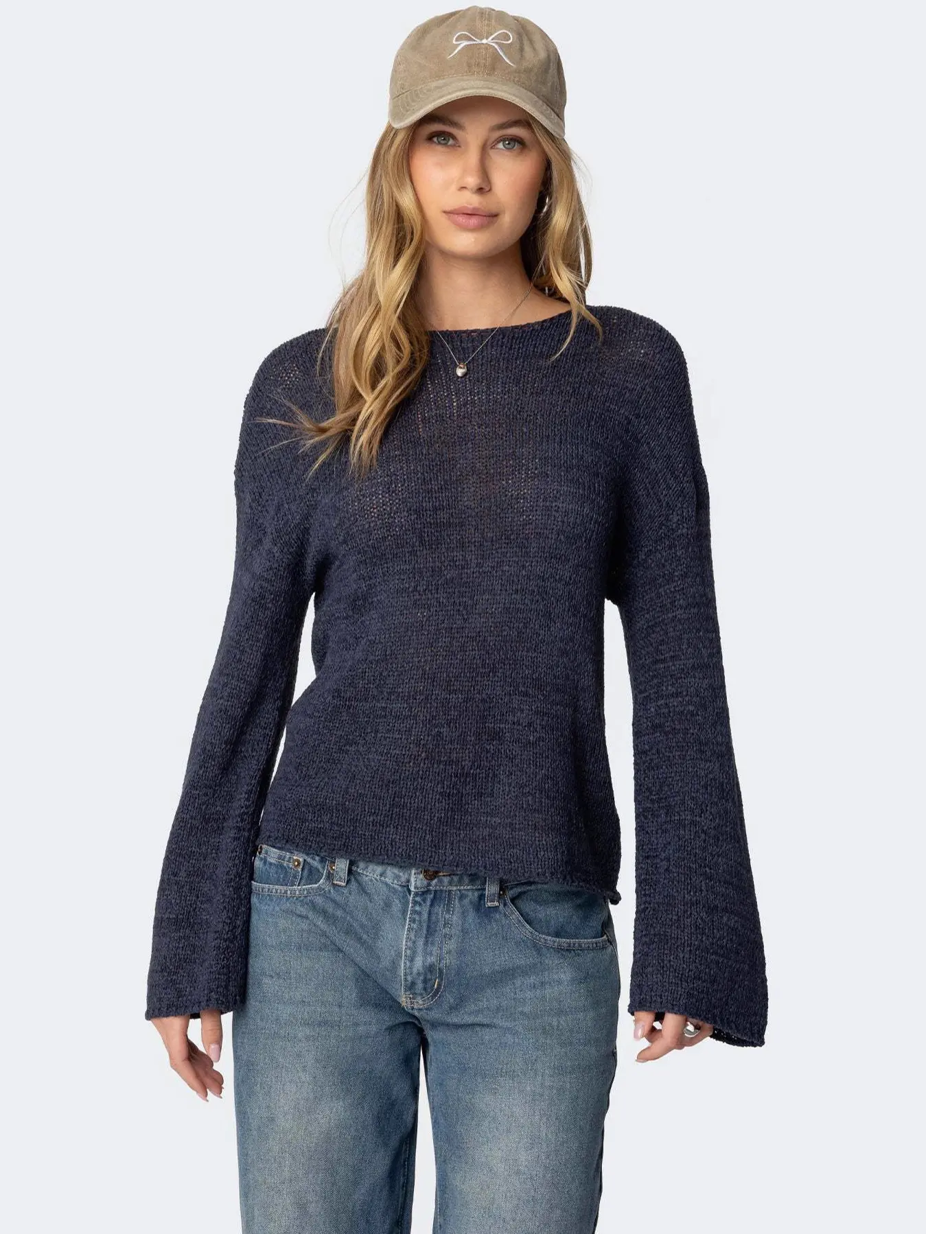 Casual All-match Pullover Crewneck Sweater Casual All-match Pullover Crewneck Sweater