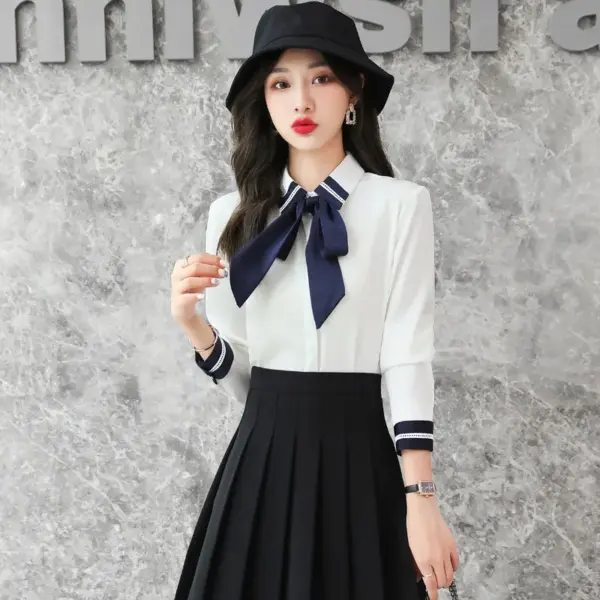 Tooling Fashion Slim Temperament Formal OL Professional Ladies Shirt Tooling Fashion Slim Temperament Formal OL Professional Ladies Shirt
