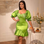 0a450c62-9439-4ff8-855b-9015bb0f8aa8.jpg Sequin Stitching Ruffled Banquet Sheath Evening Dress