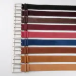 Wide Genuine Leather Waist Belt for Women, Retro Pin Buckle