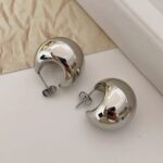 Premium Geometric Metal Water Drop Earrings for Women