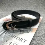 Statement Crescent Moon & Star Black Belt for Women - Hook