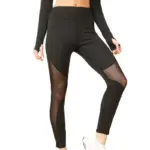 0b4761a2-bfd5-4b0b-917f-7828c5d200fc.webp Breathable Mesh Ankle-Length Yoga Leggings, Polyester