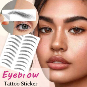 Waterproof Transfer Eyebrow Tattoo Stickers, 18 pcs - Long Lasting