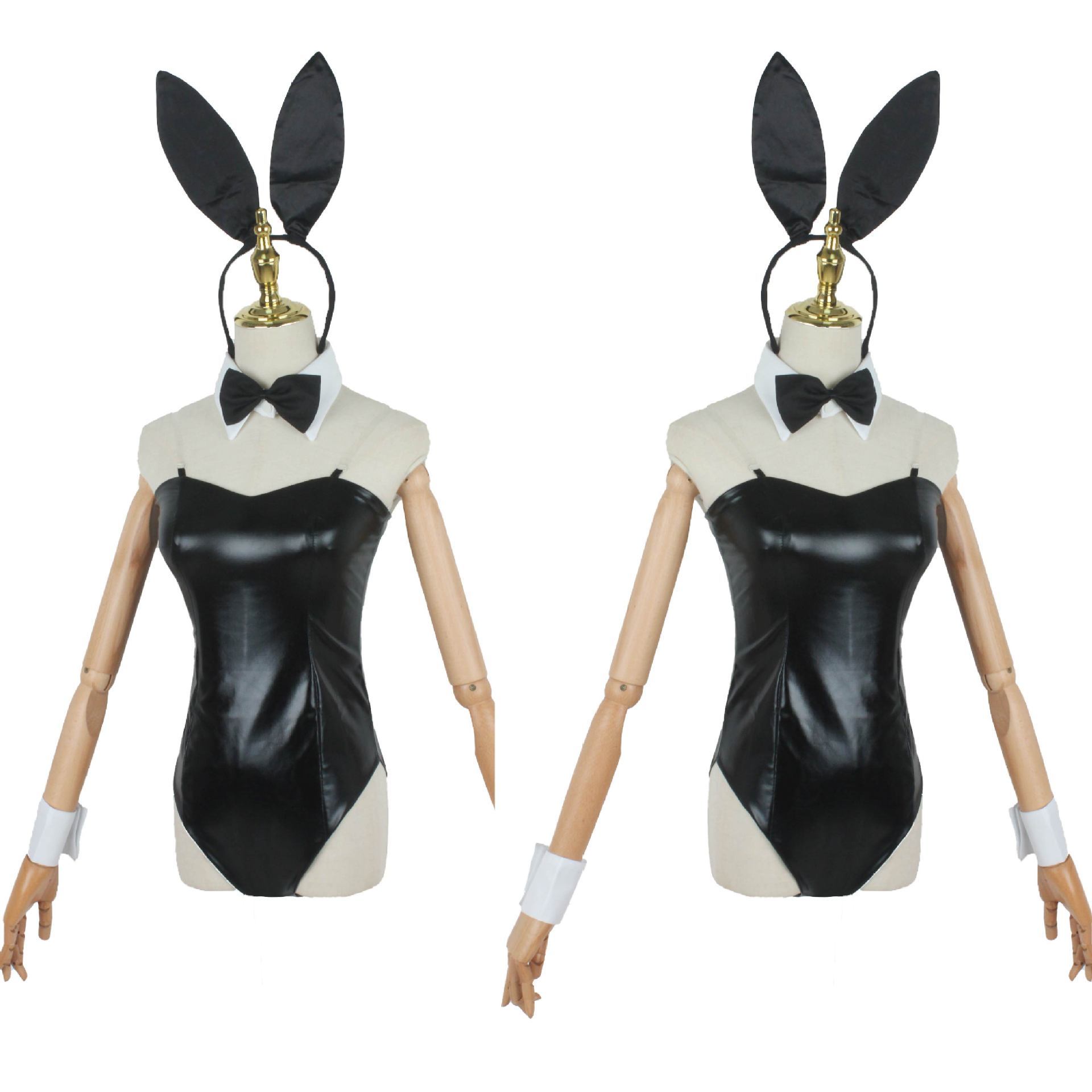 Role-Play Ready Black Bunny Girl Maid Cosplay Set - 3 XL