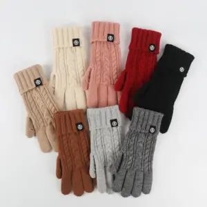 Warm Winter Outdoor Cycling Knitted Gloves - Touchscreen Mittens