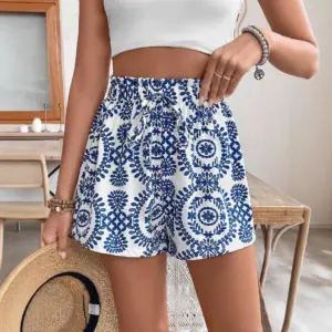 European And American-style Fashionable Printed Casual Shorts