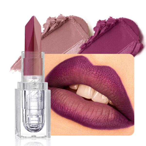 Soft-matte, Dual-tone, 2-in-1 Matte Longwear Lip Mud With A Pearly, Iridescent, And Velvety-matte Finishstain-proof And Smudge-resistant