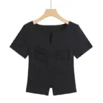 Korean Style Cotton Short Sleeve Top for Women, S-XXXL