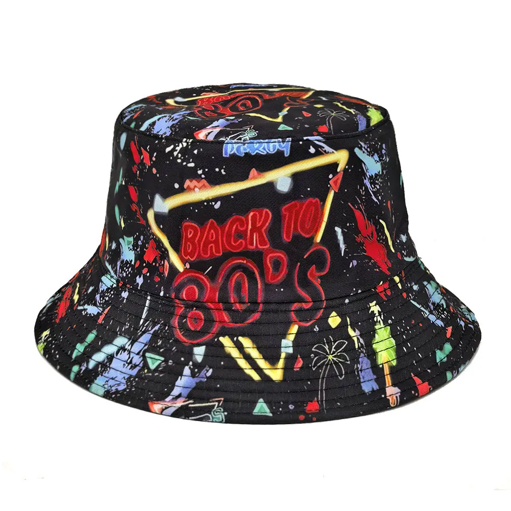 Spring Printed Fisherman Hat Reversible Bucket Hat Spring Printed Fisherman Hat Reversible Bucket Hat