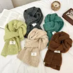 Soft Chewy Knitted Warmth-Enhancing Thickened Scarf For Women