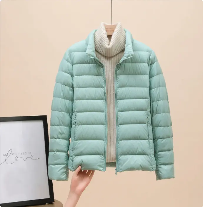 Warmth-Boosting Lightweight Padded Short Down Jacket for Women Warmth-Boosting Lightweight Padded Short Down Jacket for Women