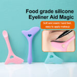 0fac70eb-78b8-4122-81ff-19a9ae56a012-1.jpg Silicone Eyeliner Stencil Wing Tip Mascara Drawing Lipstick Aid Face Cream Applicator For Beginners Makeup Tool Eyeliner Stencils Silicone Winged Tip Eyeliner Aid Eyebrow Pencil Stencil Reusable