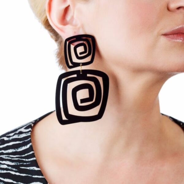 Personality Punk Exaggerated Geometric Instagram-Style Earrings