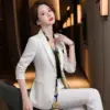 Korean Style Women’s Business Overalls Suit Set, Polyester Korean Style Women’s Business Overalls Suit Set, Polyester