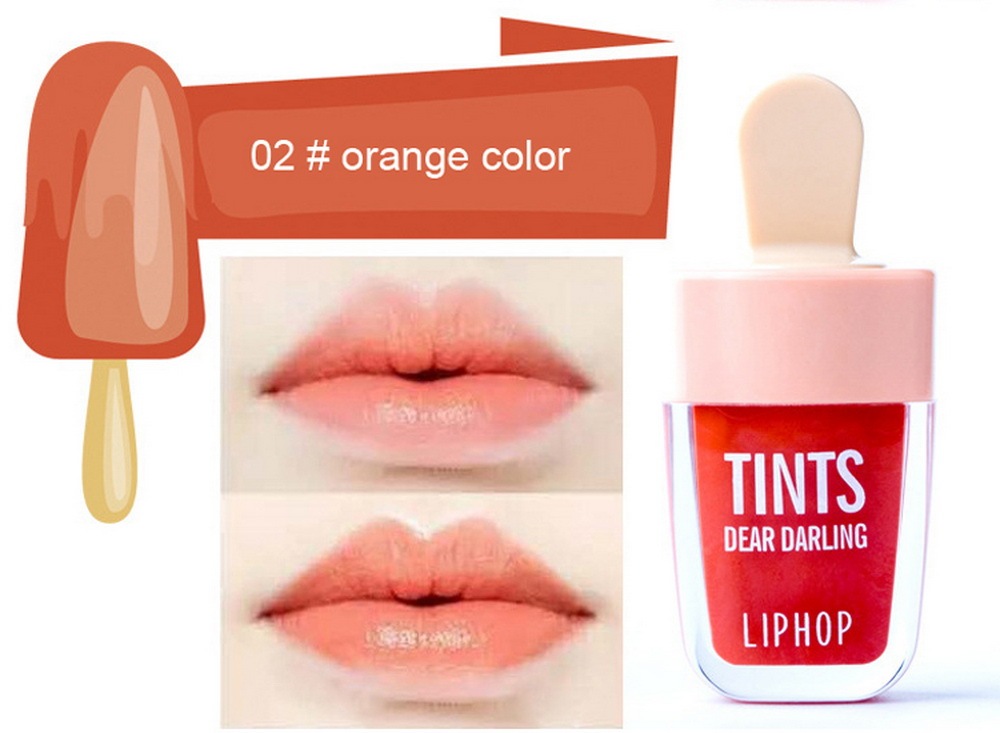 Waterproof Long-Lasting Ice Cream Lip Gloss, 6 Colors