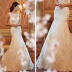 Adjustable Fit Lace Fishtail Wedding Dress, Sleeveless