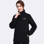 Women's Thickened Zip-up Stand-collar Loose Sports Jacket