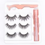 1067514144216-1.jpg Magnetic Liquid Eyeliner & Magnetic False Eyelashes & Tweezer Set Waterproof Long Lasting Eyeliner False Eyelashes