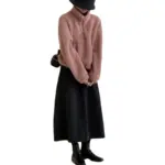 10b417fc-b699-4e13-be11-4a64b63f0e48.webp Warm Half Zip Stand Collar Sweatshirt for Women - Thick