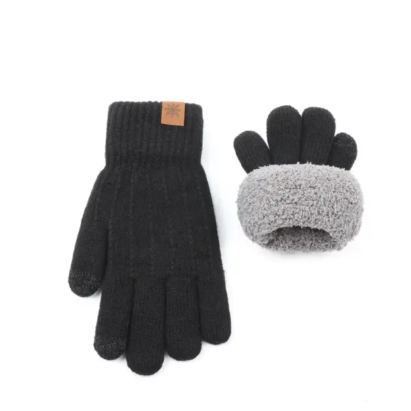 Windproof Cold Protection Fleece-Lined Outdoor Riding Gloves