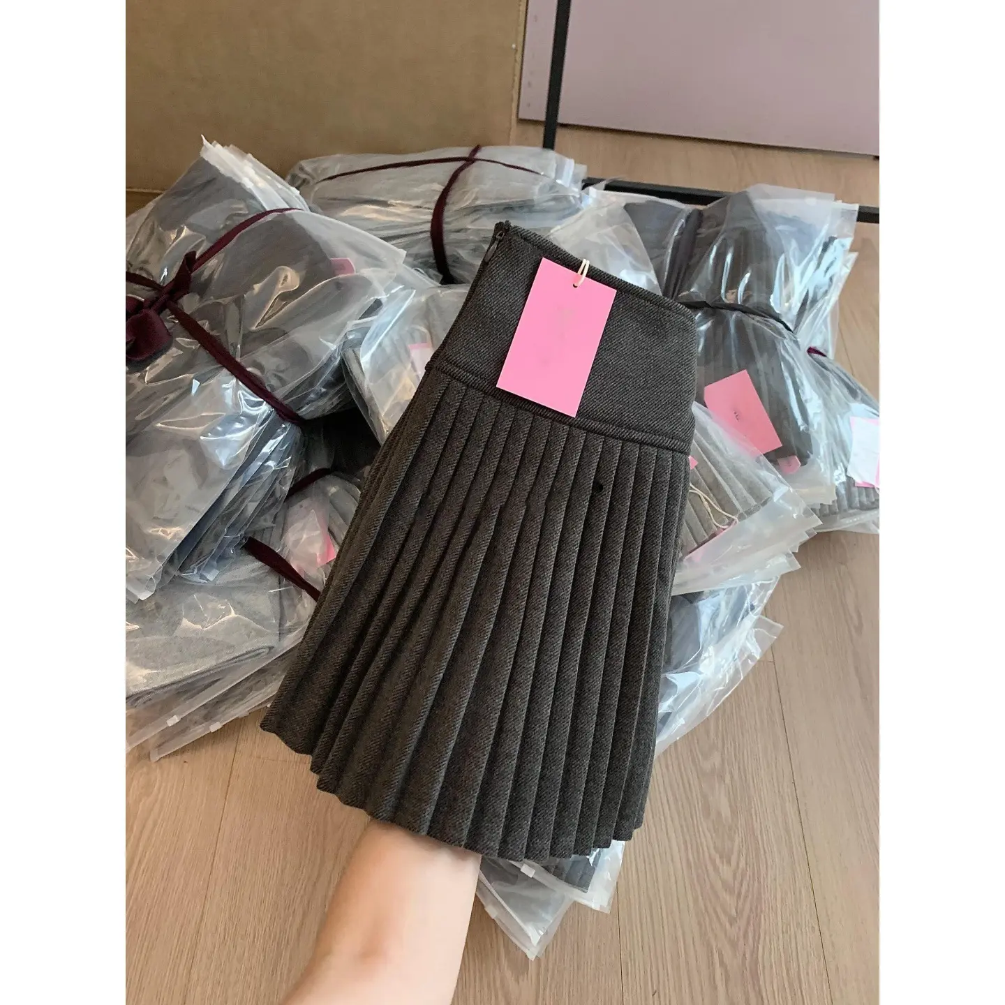 Women's Pleated Skirt High Waist Slimming And Extra Thick