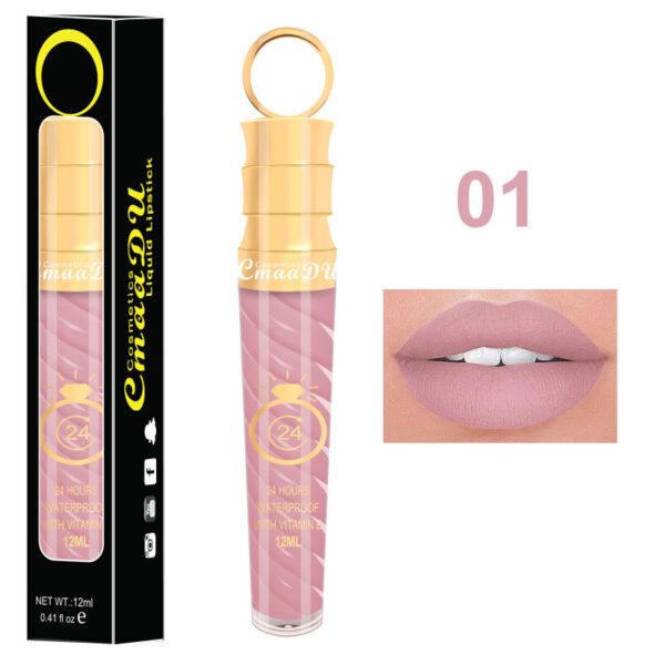 Non-Fading Matte Lip Gloss with No-Stick Cup, 12 ML