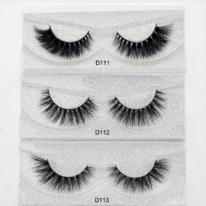 Long Tail Faux Mink Eye Lashes with 3 D Hair & Cotton Stem