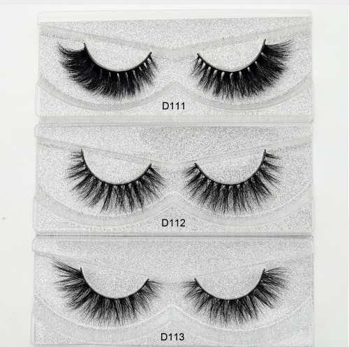 Long Tail Faux Mink Eye Lashes with 3 D Hair & Cotton Stem