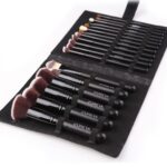 1221352423420.jpg Softer Man-Made Fiber 18-Piece Makeup Brush Set, Black