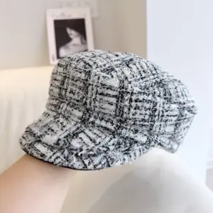 Color-blocked Baseball Cap Sweet Octagonal Cap Versatile Fashion Hat