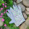 Comfort Fit Printed Flower Gardening Gloves, Free Size