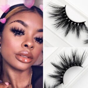Thick Natural Volume 3 D Mink Hair False Eyelashes - Handmade