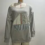 3 D-Effect Off-Shoulder Pullover Sweatshirt for Women