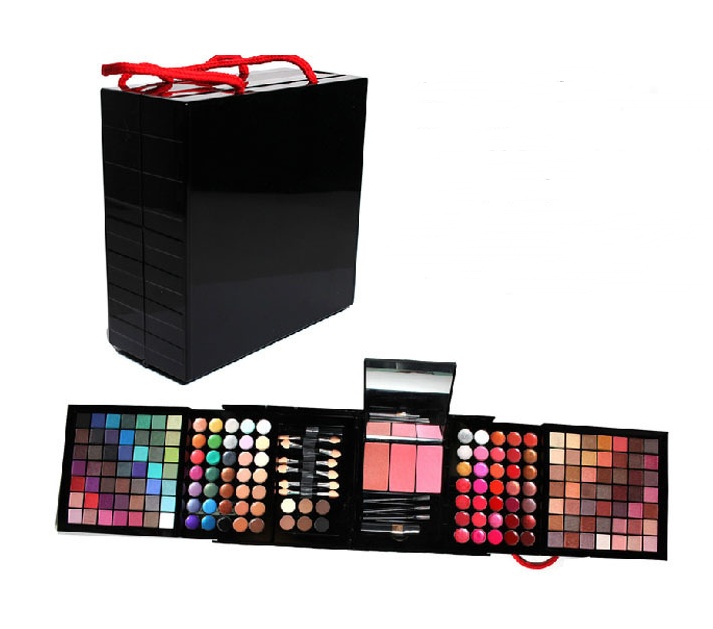 177-Color Eye Shadow & Bronzing Plate Makeup Set, Black 177-Color Eye Shadow & Bronzing Plate Makeup Set, Black