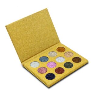 High-Payoff 12-Color Eyeshadow Palette for Vivid Rainbow Looks