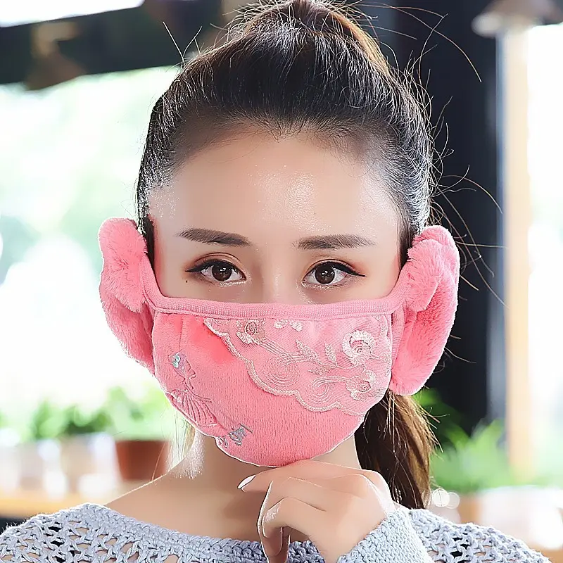 Windproof Warm Winter Mask with Integrated Womens Earmuffs Windproof Warm Winter Mask with Integrated Womens Earmuffs