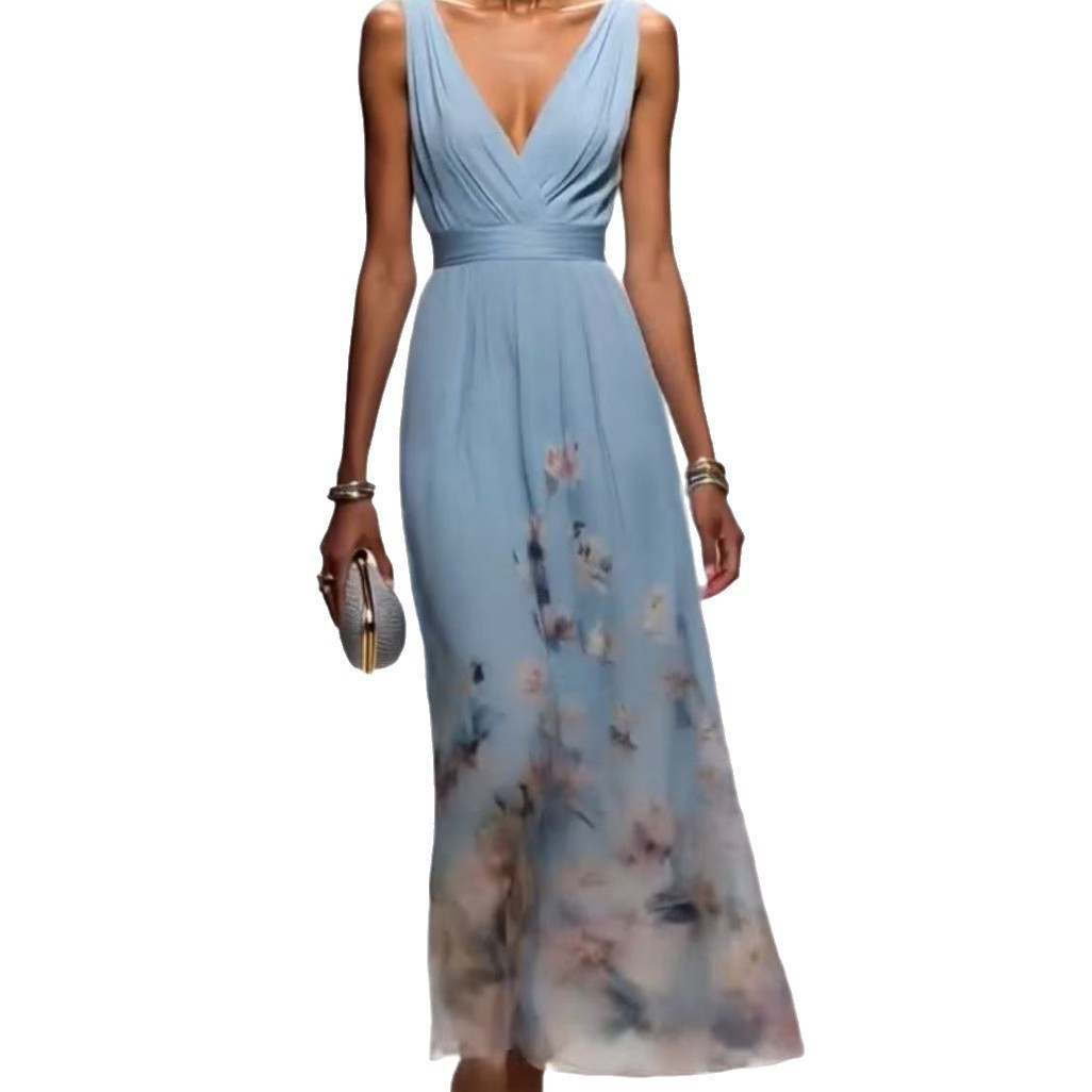 Evening Gown Elegant V-neck Cross-border Dress Evening Gown Elegant V-neck Cross-border Dress