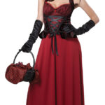 Halloween Costume Game Costume Set with Shawl, Skirt & Gloves