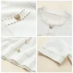1456090388759.webp Breathable Hollow Knit Women’s Short Sleeve Top - One Size