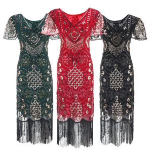 High-end sequin dress costume women