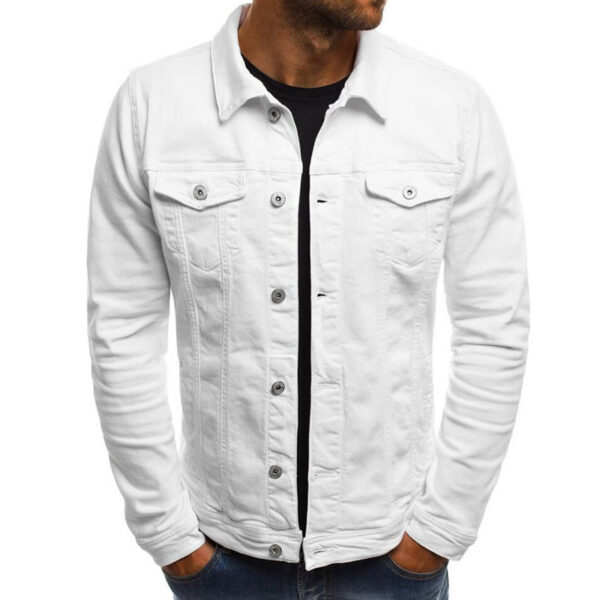 Casual Men Jacket Denim Button Shirt Casual Men Jacket Denim Button Shirt