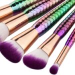 Controlled Powder Application Mermaid Makeup Brush Set, 5-Piece