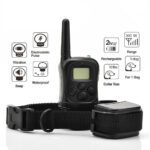 Rechargeable Distance Training Electric Shock Collar Necklace for Dogs